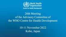 26th Annual Meeting of the Advisory Committee of the WHO Centre for Health Development (Slide cover)