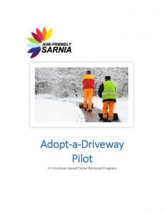 Cover page for AFS Adopt-a-Driveway Pilot Program.