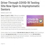 4_21 City of Miami Drive-Through COVID-19 Testing Site Now Open to Asymptomatic Seniors - English, Spanish & Haitian Creole