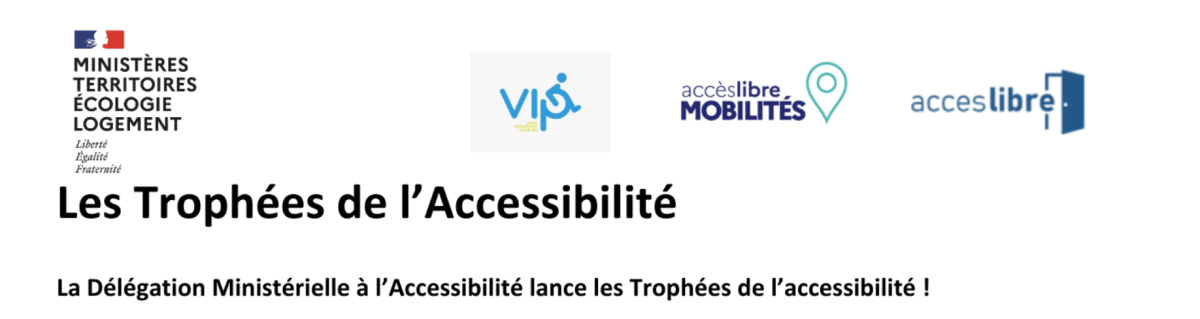 Top banner of the Les Trophées de l'Accessibilité