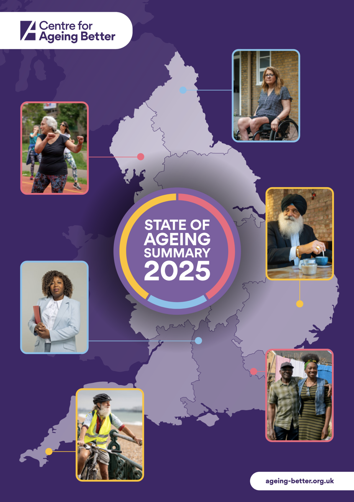 Front cover of the Centre for Ageing Better publication, 'State of Ageing 2025'