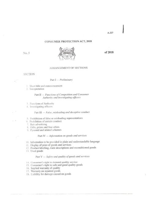 Consumer Protection Act