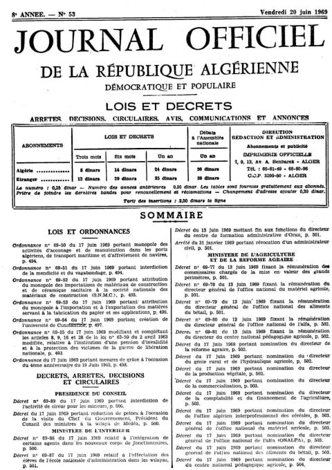 Décret No 69-88 rendant obligatoires certaines vaccinations