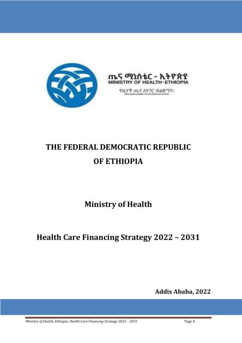Health Care Financing strategy 2022-2031