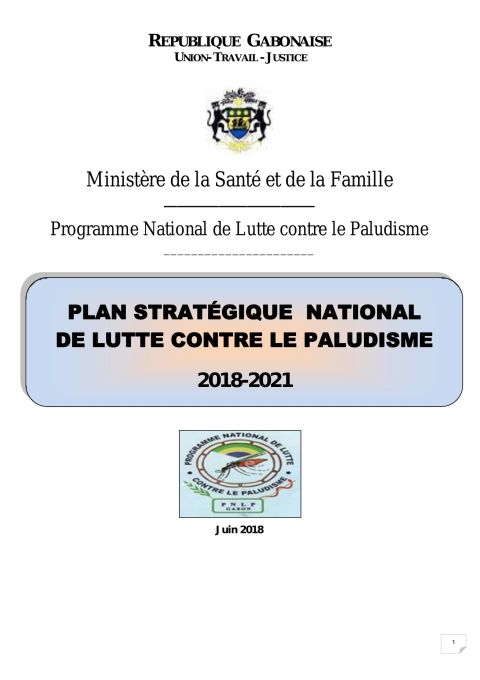 Plan stratégique national de lutte contre le paludisme 2018-2021