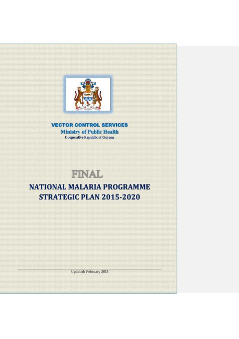 National Malaria Programme Strategic Plan 2015-2020  