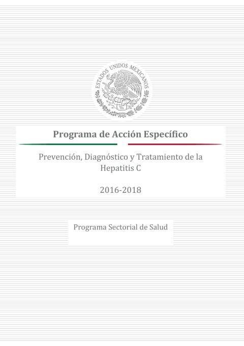 Programa de Acción Específico de la Hepatitis C 2016-2018