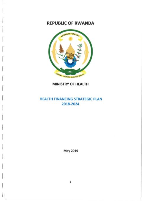Health Financing Strategic Plan 2018-2024