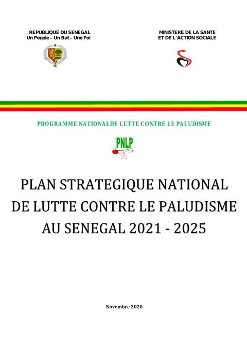 Plan stratégique national de lutte contre le Paludisme 2021-2025