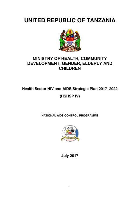 Health Sector HIV and AIDS Strategic Plan 2017-2022