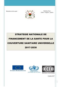 Stratégie nationale de financement de la santé (SNFS) à l’horizon 2030