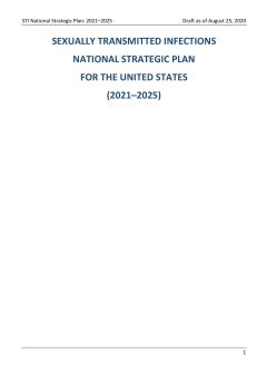 Sexually Transmitted Infections National Strategic Plan 2021-2025