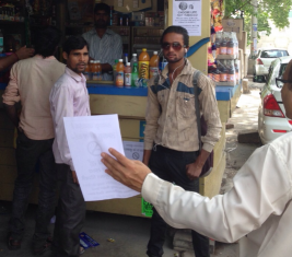 India: sensitization campaign on "Dry Day for Tobacco" in Delhi