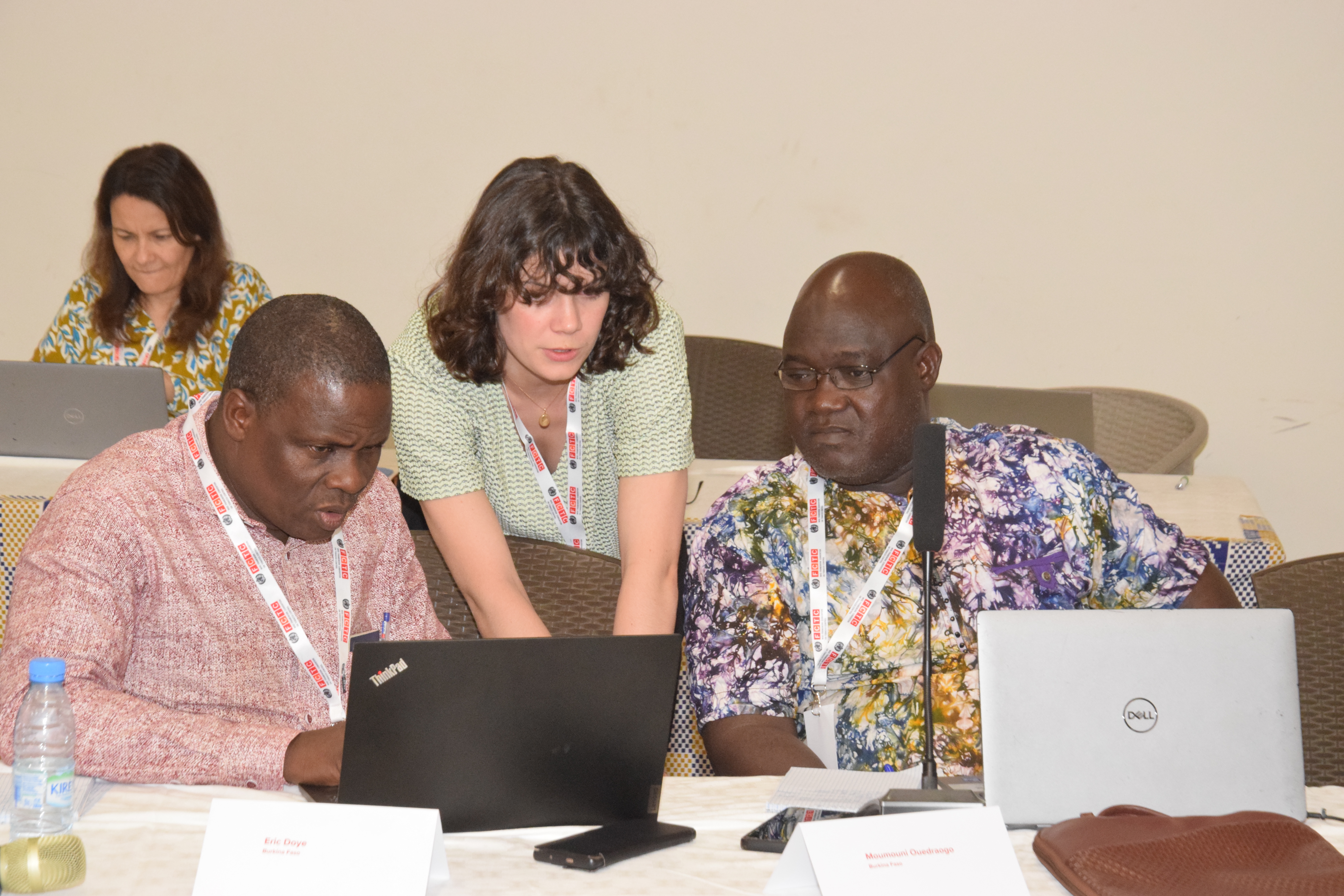 Camille Martin and participants from Burkina Faso 