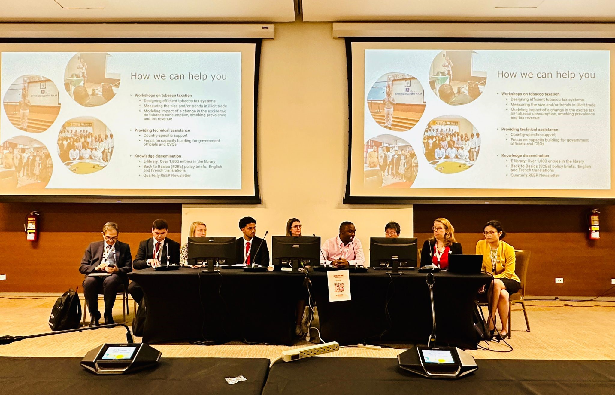 All of the Knowledge Hubs presenting at the side event at COP11