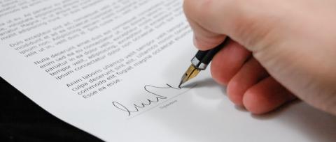Signing legislation