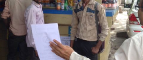 India: sensitization campaign on "Dry Day for Tobacco" in Delhi