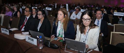 Pictured: WHO FCTC delegates from Spain at the Tenth session of the Conference of the Parties (COP10) to the WHO FCTC, Panama City, Panama, 5 to 10 February 2024 © WHO / FCTC / Ana Alveo