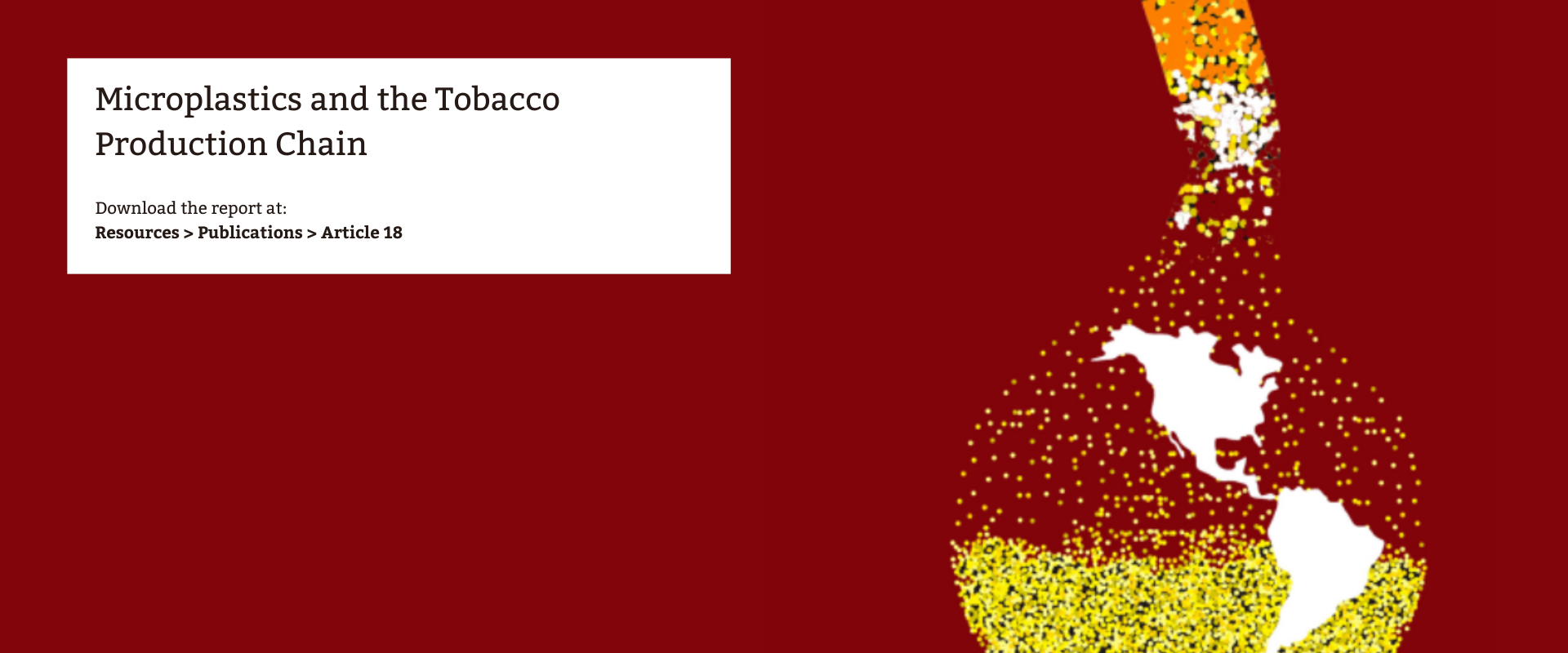 Microplastics and the impacts of the tobacco production chain