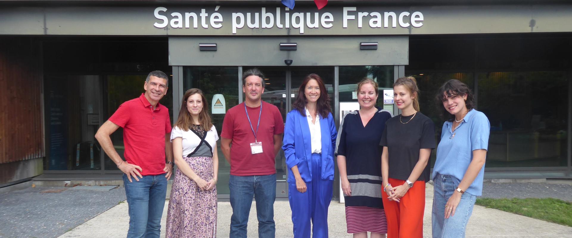 Photo of the team of the WHO FCTC Knowledge Hub for Public Awareness