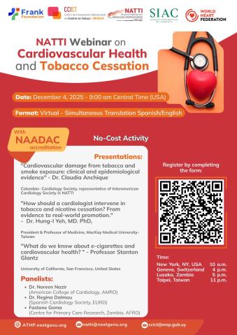 Webinar on Cardiovascular Health and Tobacco Cessation