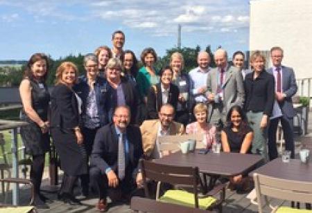 Workshop participants in Roskilde for McCabe Centre, Norwegian Cancer Society, and WHO workshop on on tobacco plain packaging: legal issues, 2016