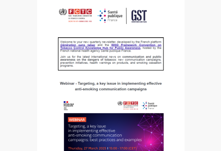 Newsletter MARCH 2025 Global Insights : Raising awareness in the fight against smoking