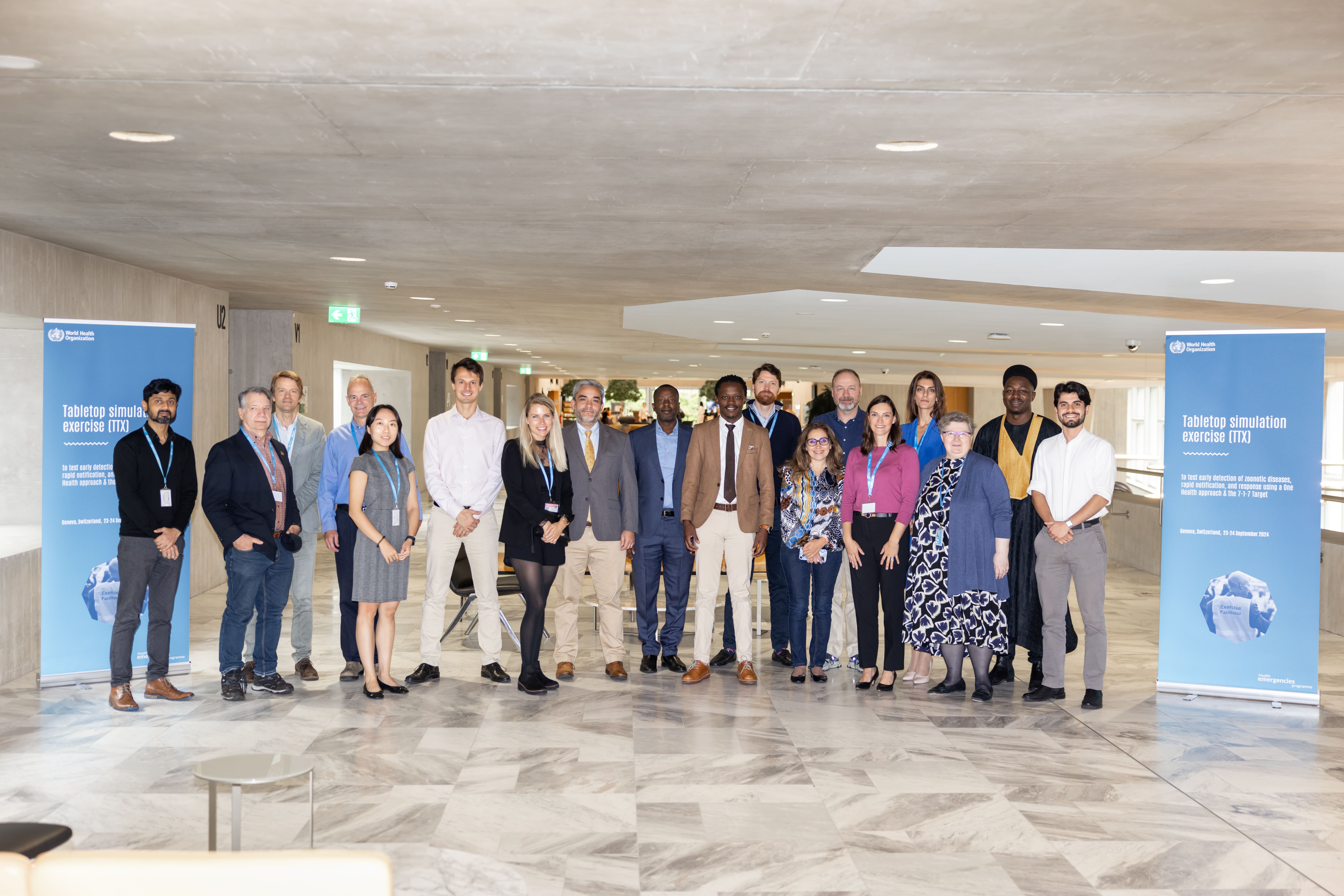 Participants during the Interagency SimEx