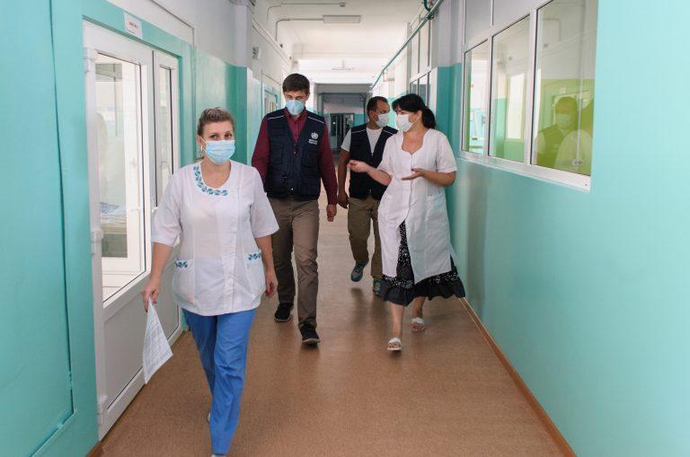 WHO field visit to a hospital in Rubizhne, Luhansk region, Ukraine. (September 2020)
