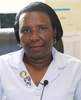 Eva Vigiland, Community Health Nurse. Photo taken in 2020, Dominica.