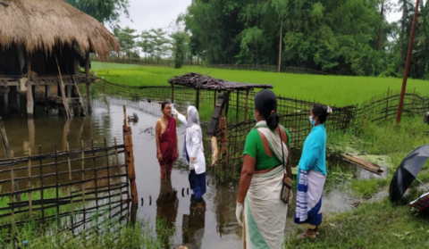 COVID-19 warriors in Assam.