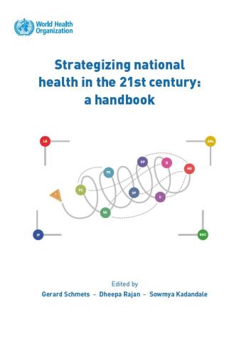 Book cover - strategizing national health