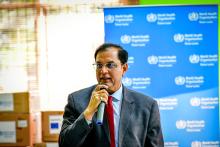 A photo of Dr Arvind Mathur, WHO Representative to Timor-Leste