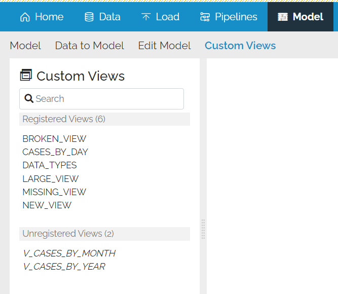 Custom Views List