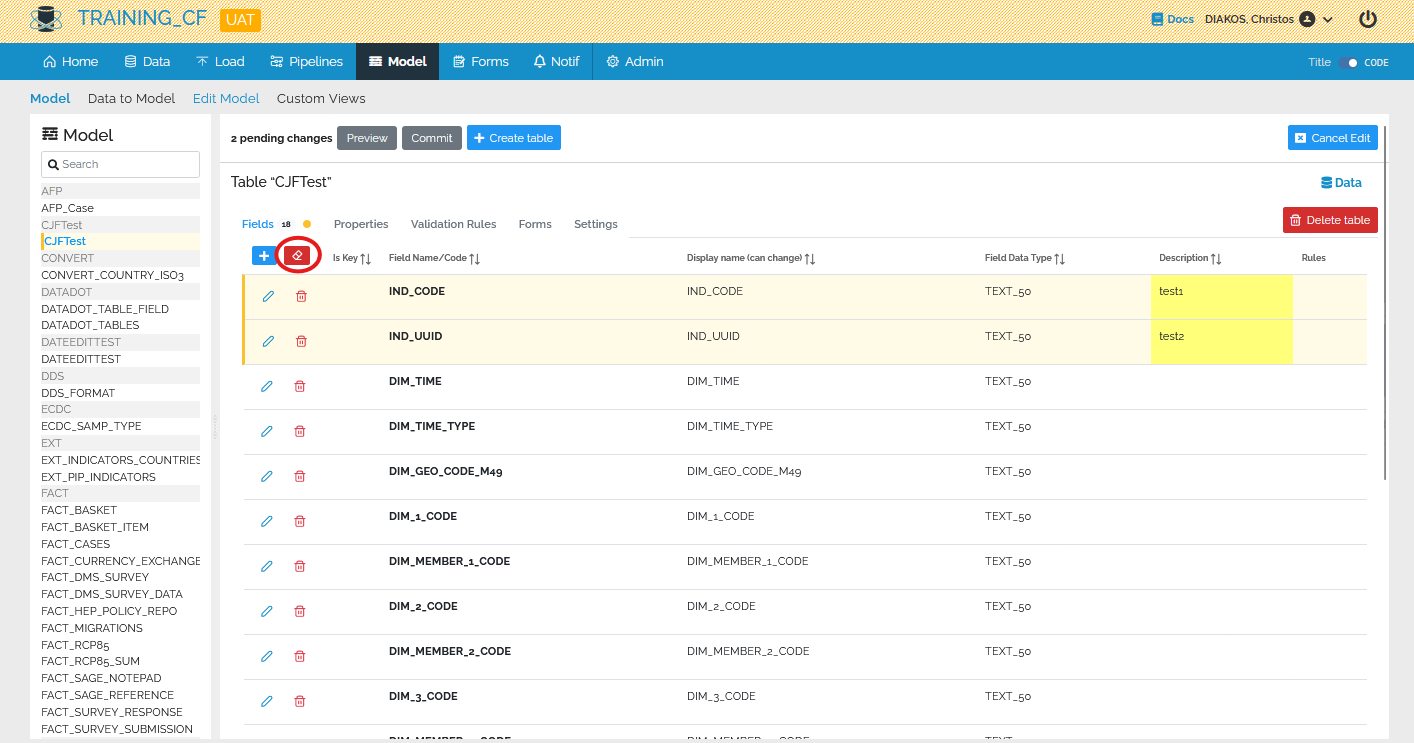 Image showing clear changes