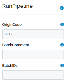 RunPipeline properties
