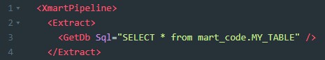 GetDb supports SQL statements to retrieve data from a mart