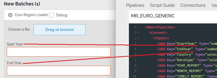 more user-friendly variable names during data upload