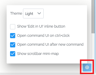 pipeline and custom sql view editor settings
