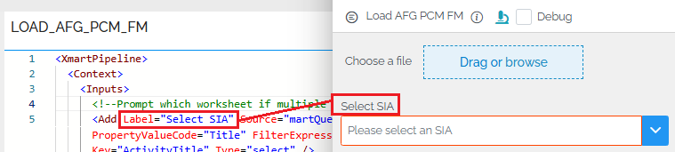 variable label