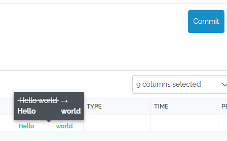 updated values look different